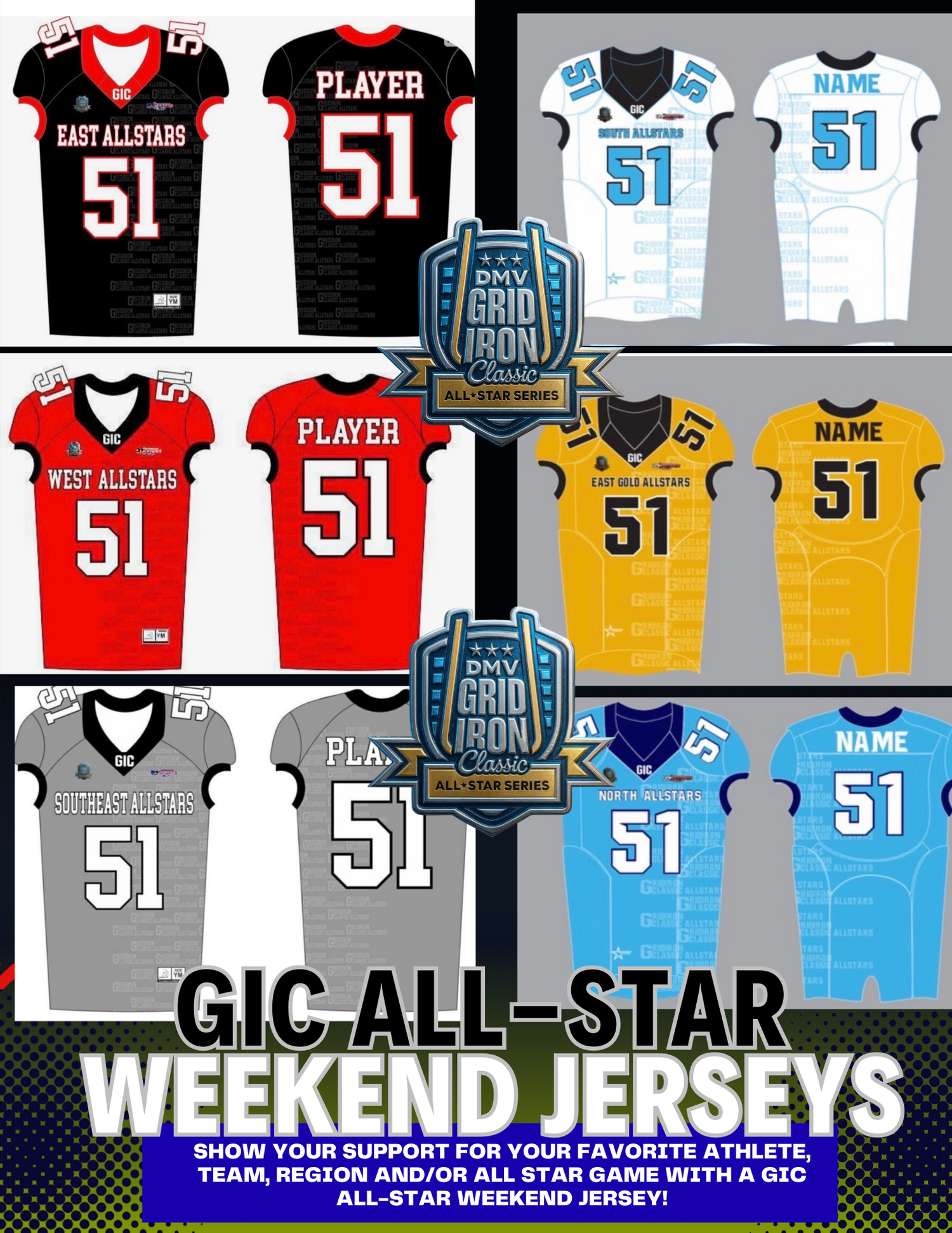 GIC All-Star Weekend Jerseys