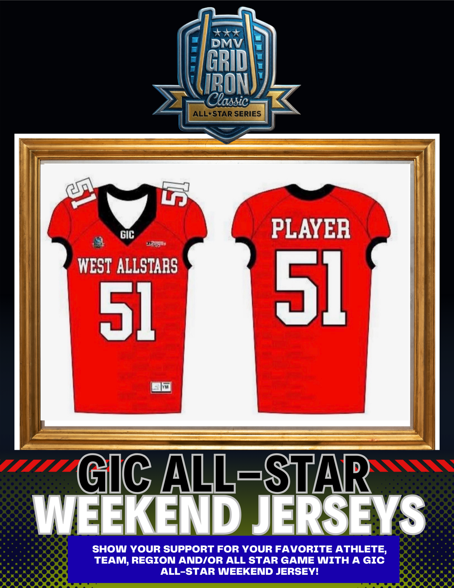 GIC All-Star Weekend CUSTOM Parent Jerseys