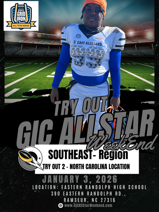 Southeast (2 - North Carolina) - 9u - Try Out  ( (Closed. Regional Tryout Date has Passed. Interested Athletes Should Register Via the Post TryOut Waiver Option)