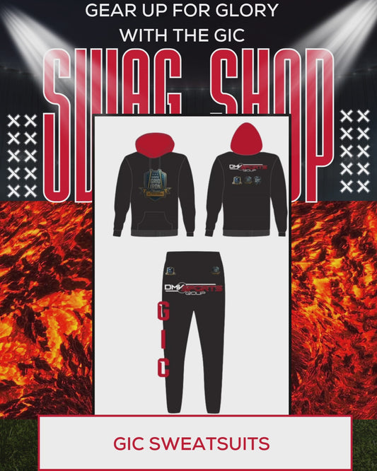 GIC Branded Sweatsuit  - BLACK (Adult Size)