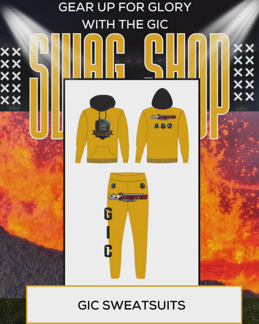 GIC Branded Sweatsuit - GOLD (Youth Size)