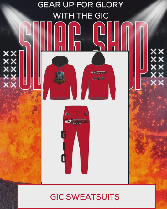 GIC Branded Sweatsuit  - RED (Adult Size)