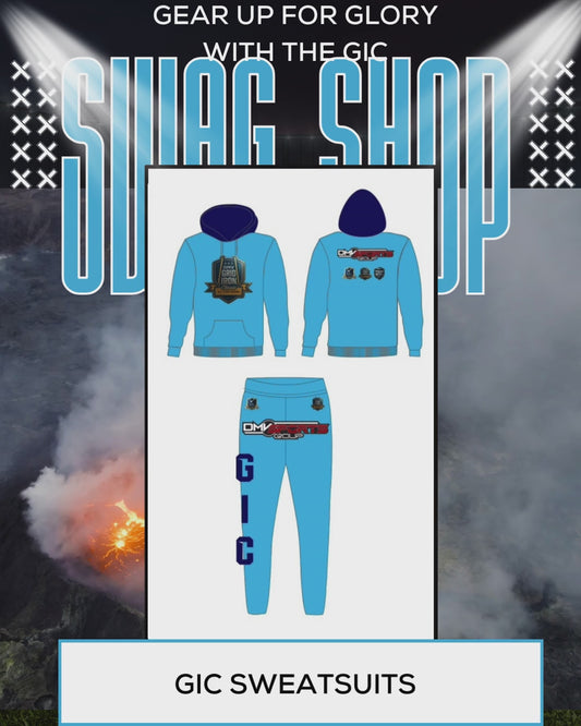 GIC Branded Sweatsuit - BLUE (Youth Size)